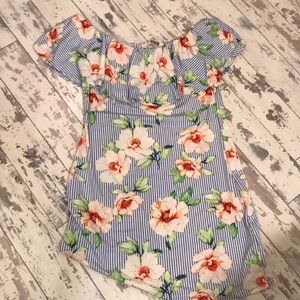 Off the shoulder knit dress